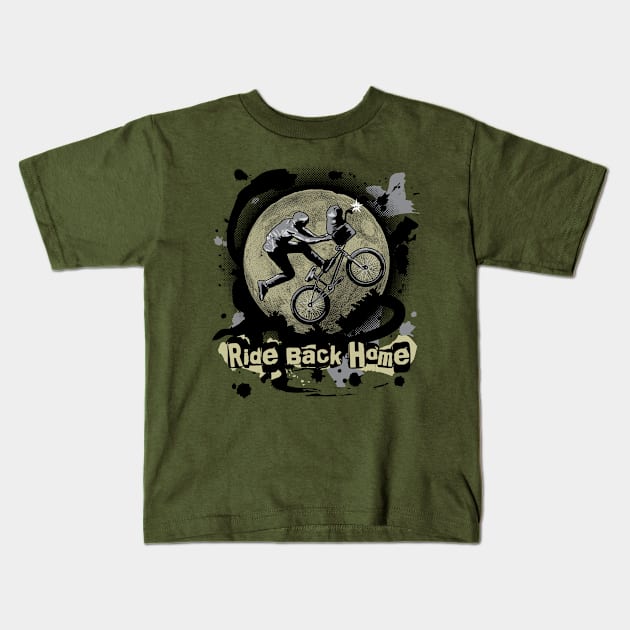 Ride Back Home Kids T-Shirt by Thegreen